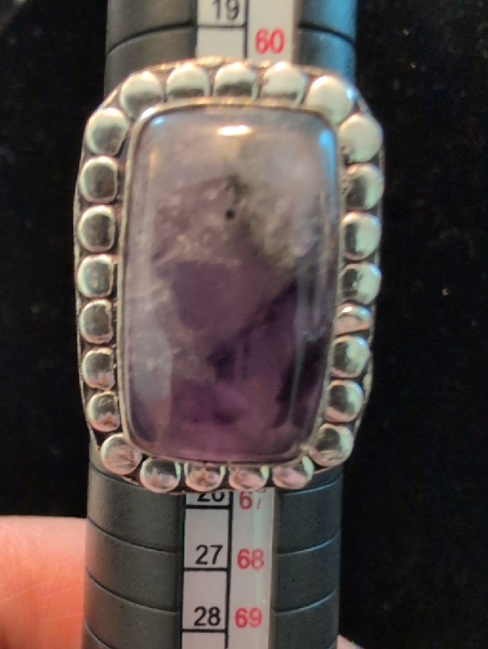 Rectangular Amethyst Ring - Picture 2 of 8
